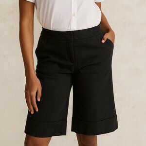 Bay Studio Cuffed Bermuda Shorts Black Size 12P EUC